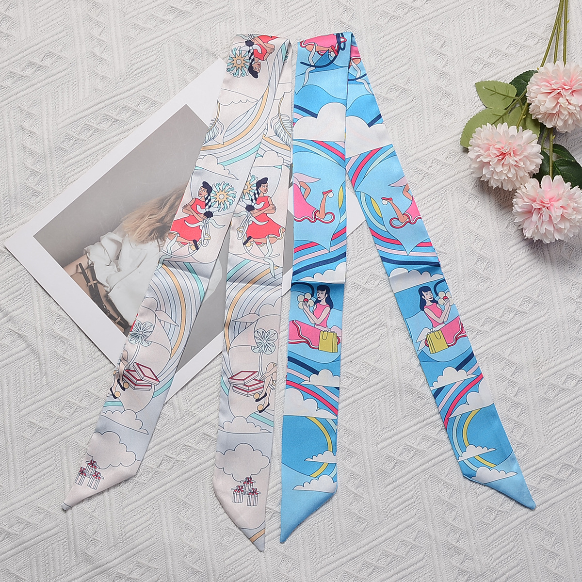 Luxury Bags Brands - Women Hair Scarf 2024 New Brand
