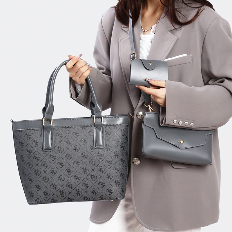 Tote Bag Leather Monogram - New Large Tote Bag Set Women