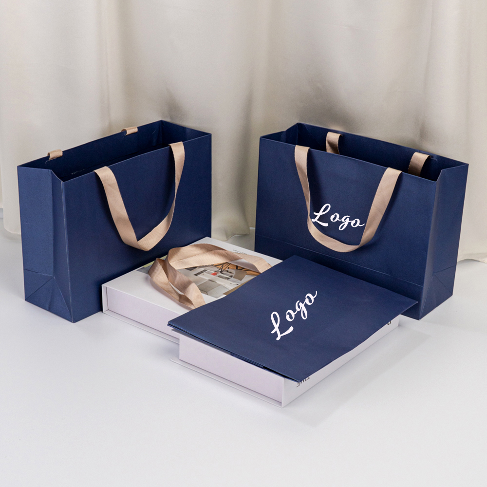 Luxury Bags In Store - Customed Logo Luxury Dark Blue Clothes
