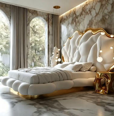 Luxury Bags Europe - Top luxury cream wind cloud bed