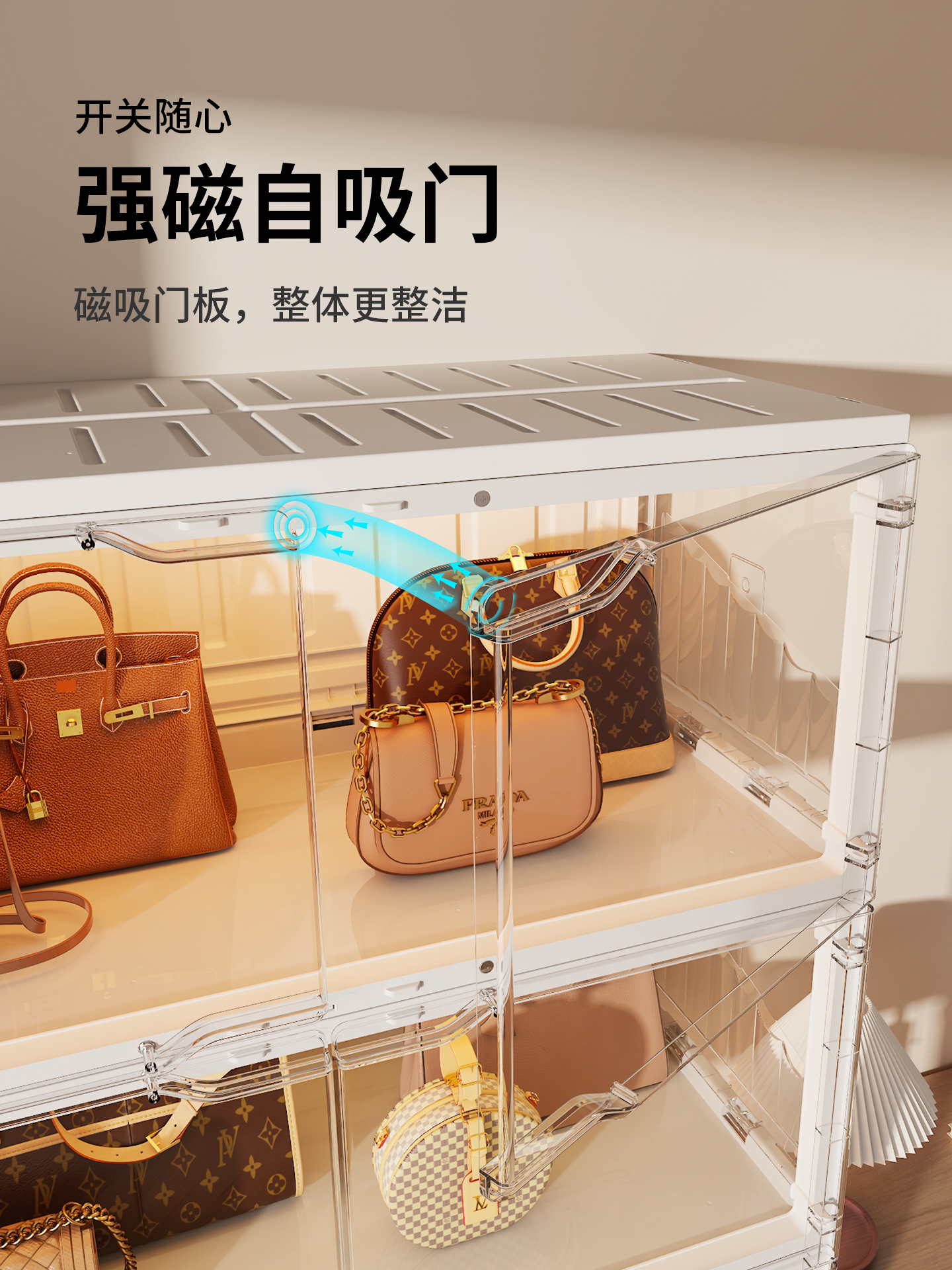 Transparent bag storage cabine - Luxury Bags In Store recension och pris