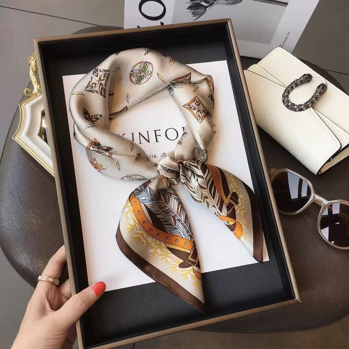 Luxury Design Skinny Silk Squa - Luxury Bags Brands recension och pris