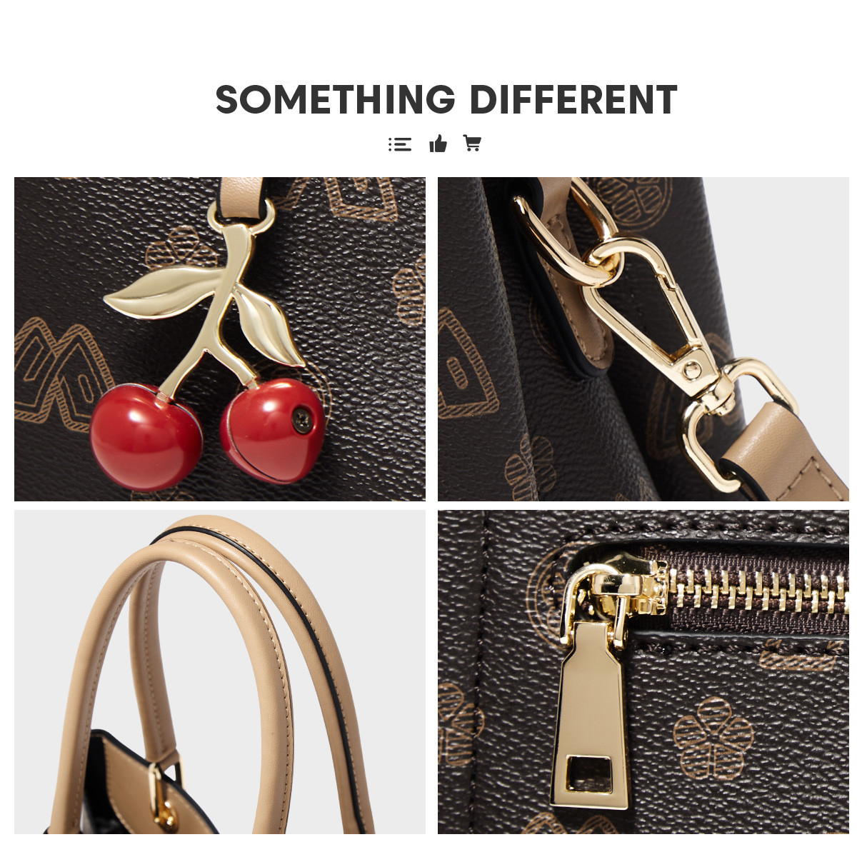 SAFIYA PVC Leather Women's Sho - Tote Bag Leather Monogram recension och pris