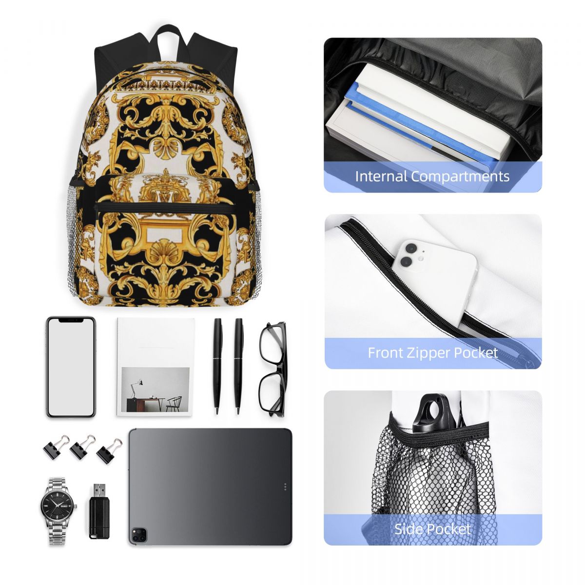 Luxury Golden Europe Floral Ba - Luxury Bags Europe recension och pris