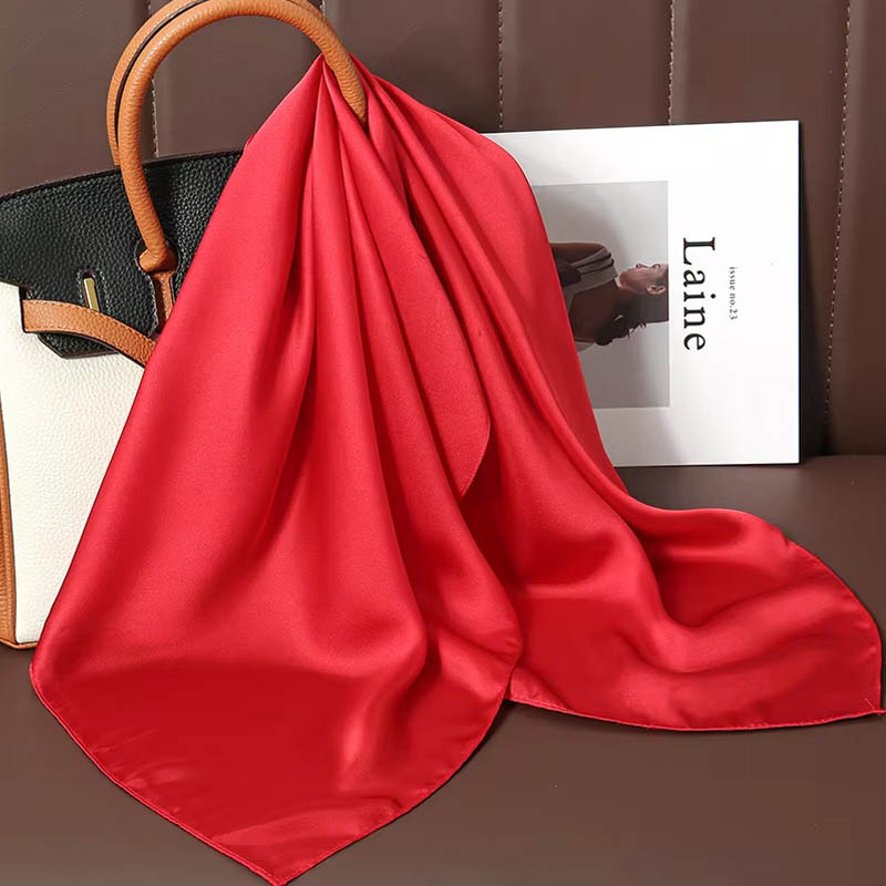 Luxury Solid Color Silk Square - Luxury Bags Expensive recension och pris