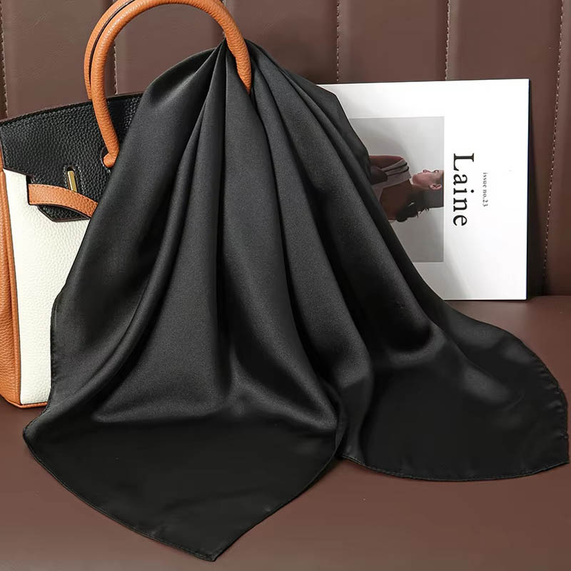 Luxury Solid Color Silk Square - Luxury Bags Expensive recension och pris