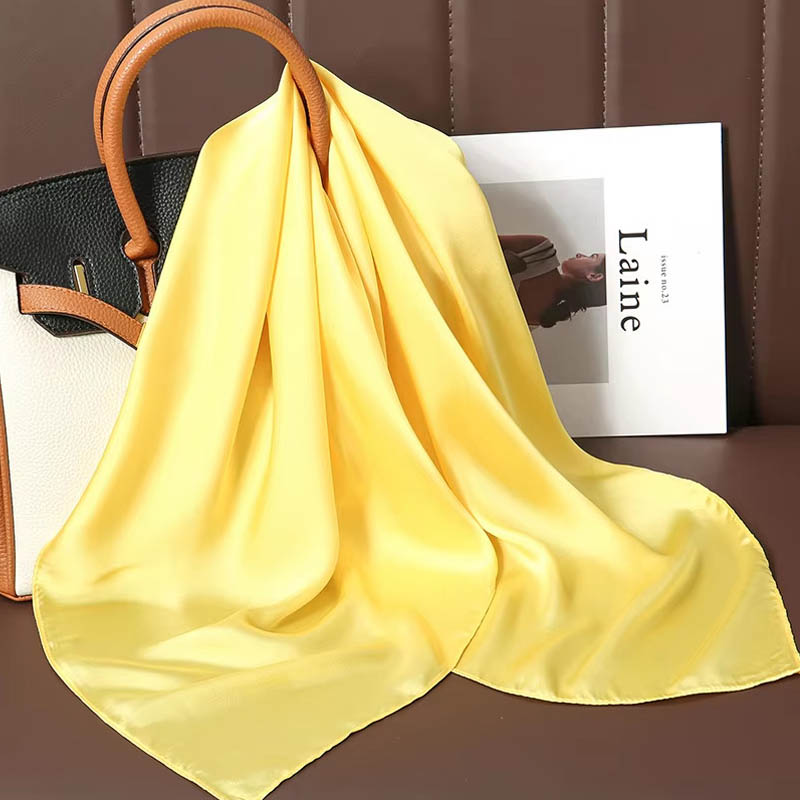 Luxury Solid Color Silk Square - Luxury Bags Expensive recension och pris