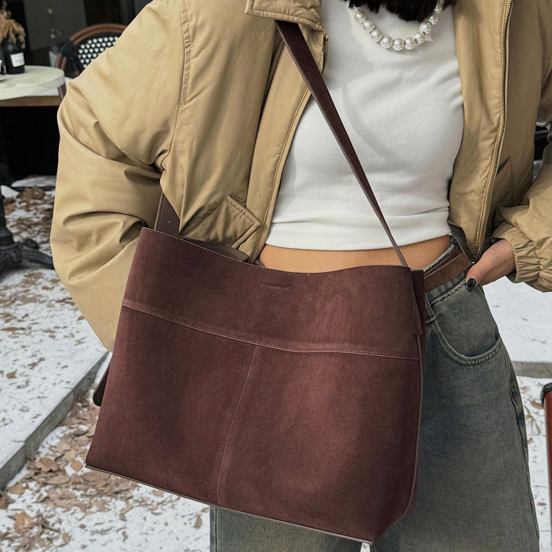 Korean Genuine Leather Tote Ba - Luxury Bags Vintage recension och pris