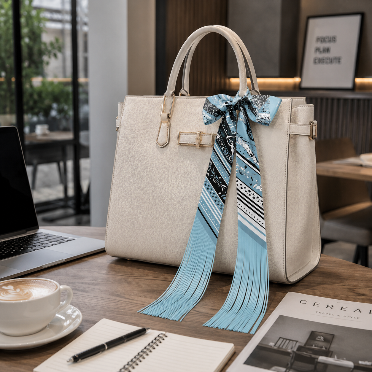 Faux Leather Fringe Tassel Sca - Luxury Bags Vintage recension och pris
