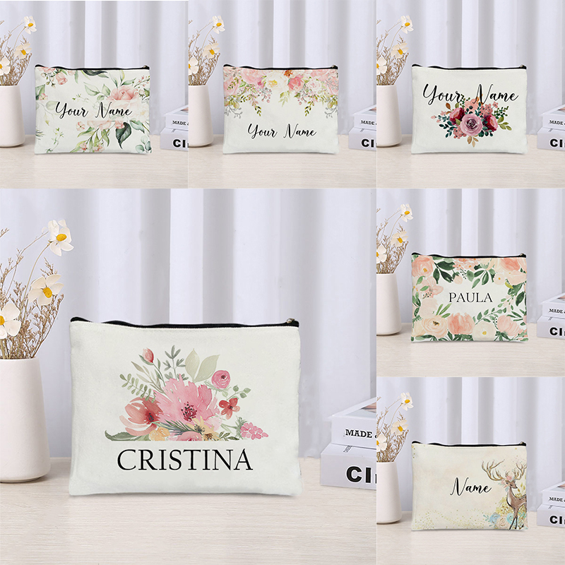 Custom Name Florals Travel Mak - Luxury Ziploc Bags recension och pris
