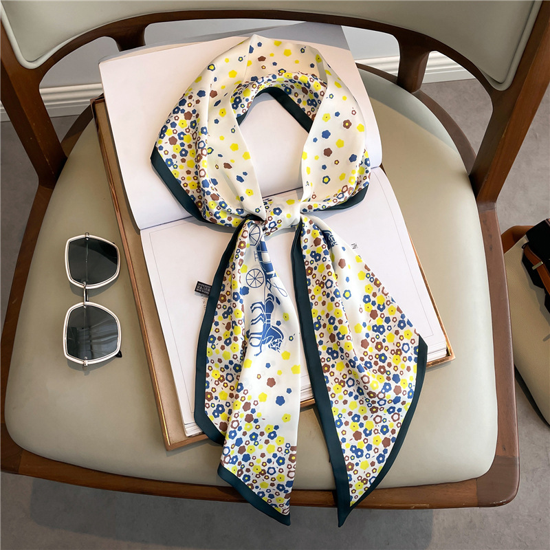 Fashion Print Long Silk Scarf  - Luxury Bags Expensive recension och pris
