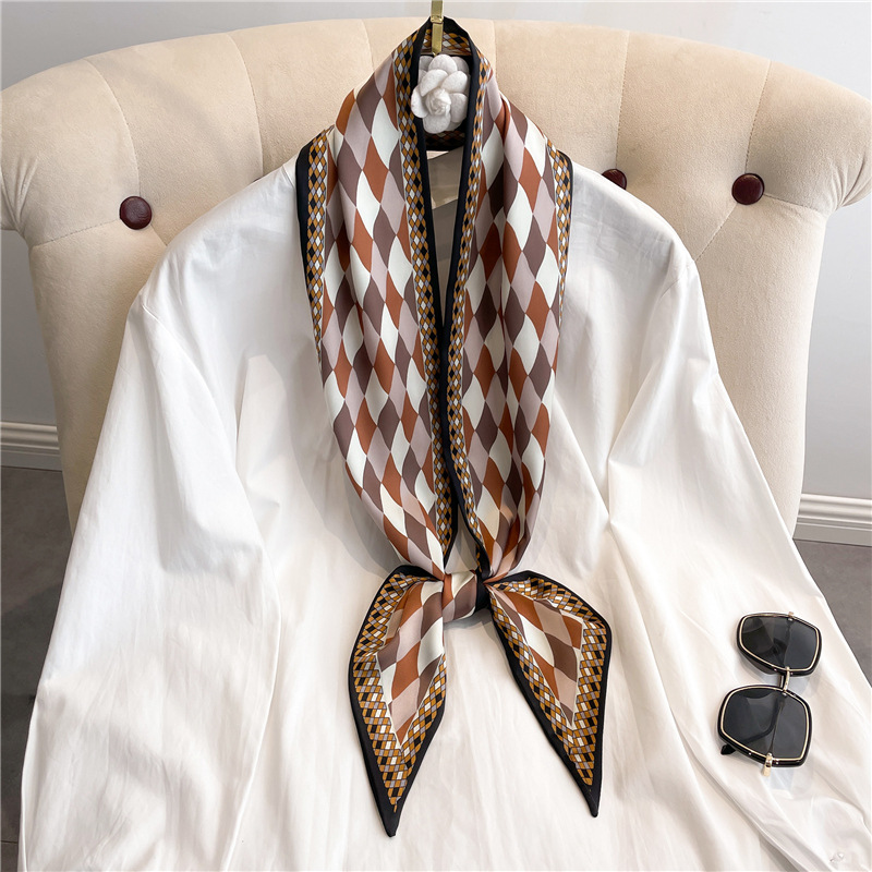 Fashion Print Long Silk Scarf  - Luxury Bags Expensive recension och pris