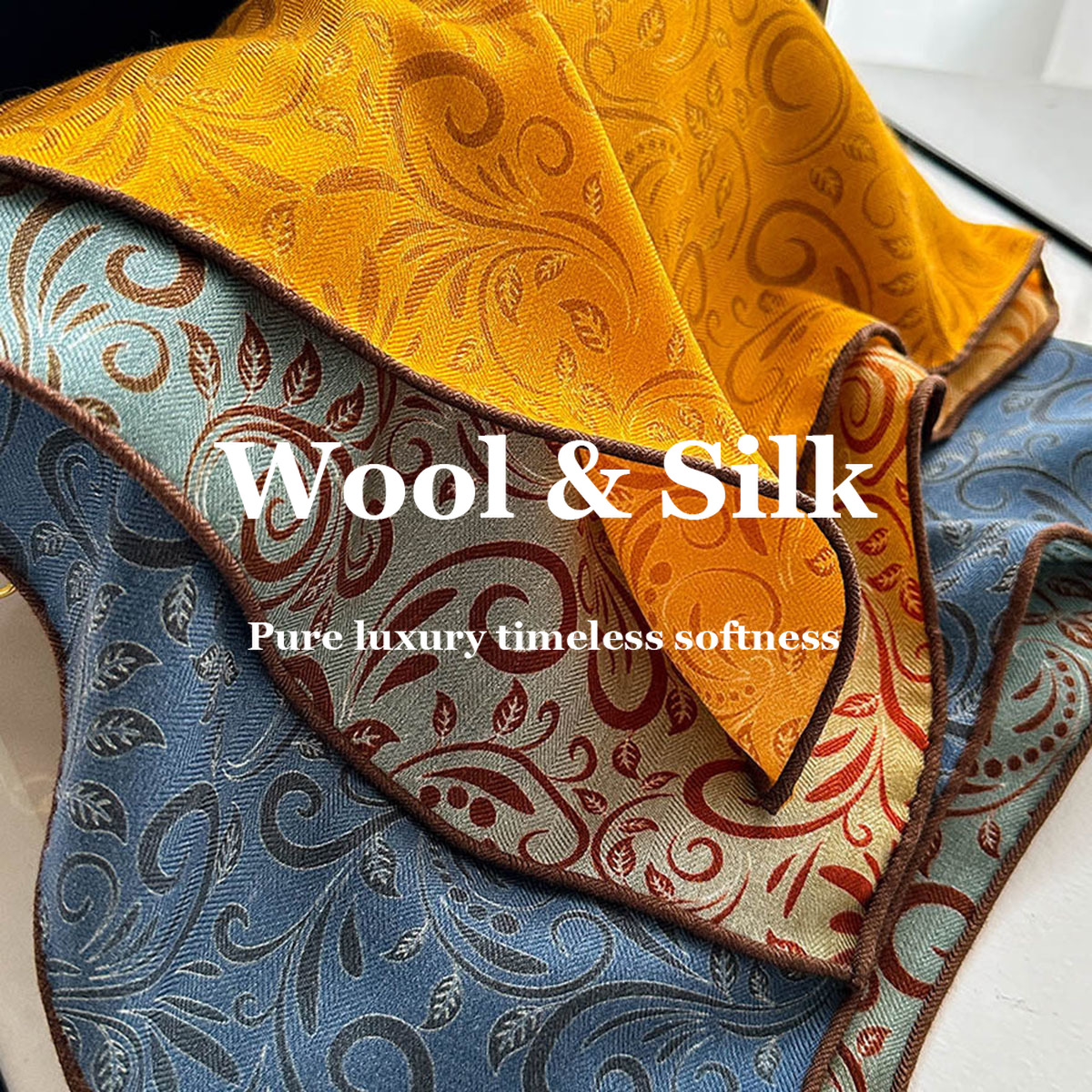 82% Wool 18% Real Silk Scarf N - Luxury Bags Expensive recension och pris
