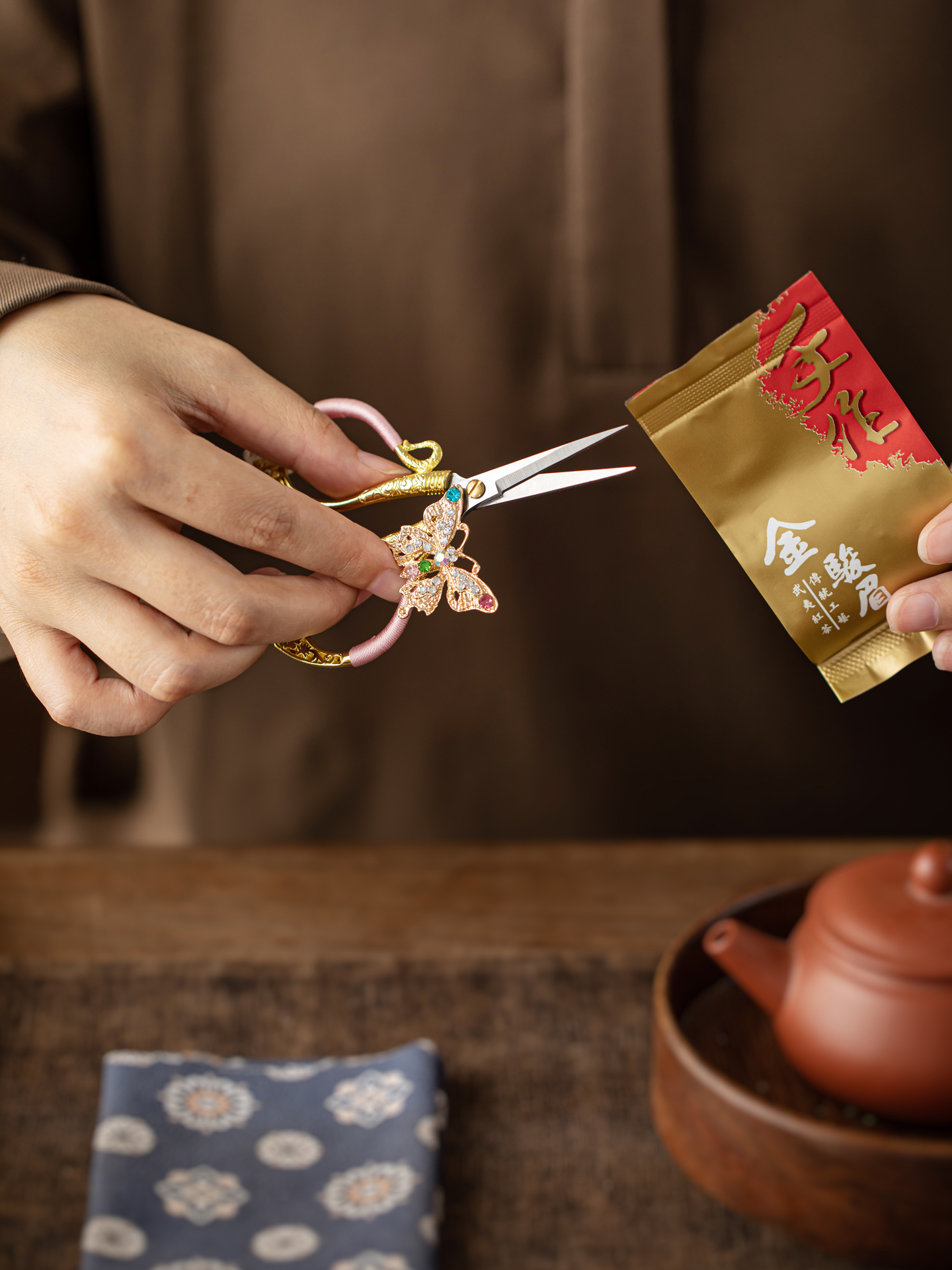 Premium Small Tea Shears Tea C - Zen Luxury Bags recension och pris