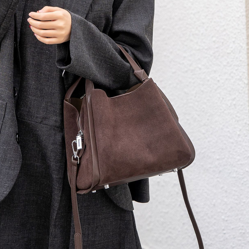 Burminsa Cowhide Suede Genuine - Luxury Bags Vintage recension och pris
