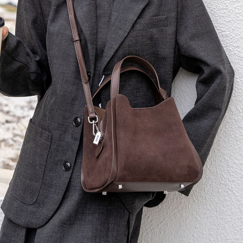 Burminsa Cowhide Suede Genuine - Luxury Bags Vintage recension och pris