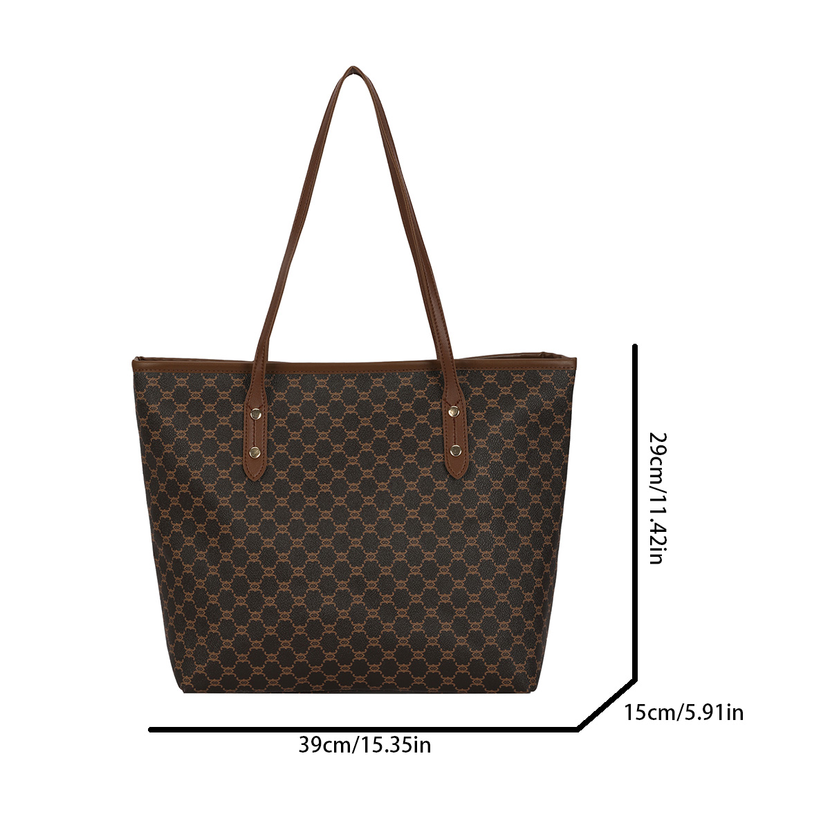 Luxury Vintage Women Tote Bag  - Tote Bag Leather Monogram recension och pris