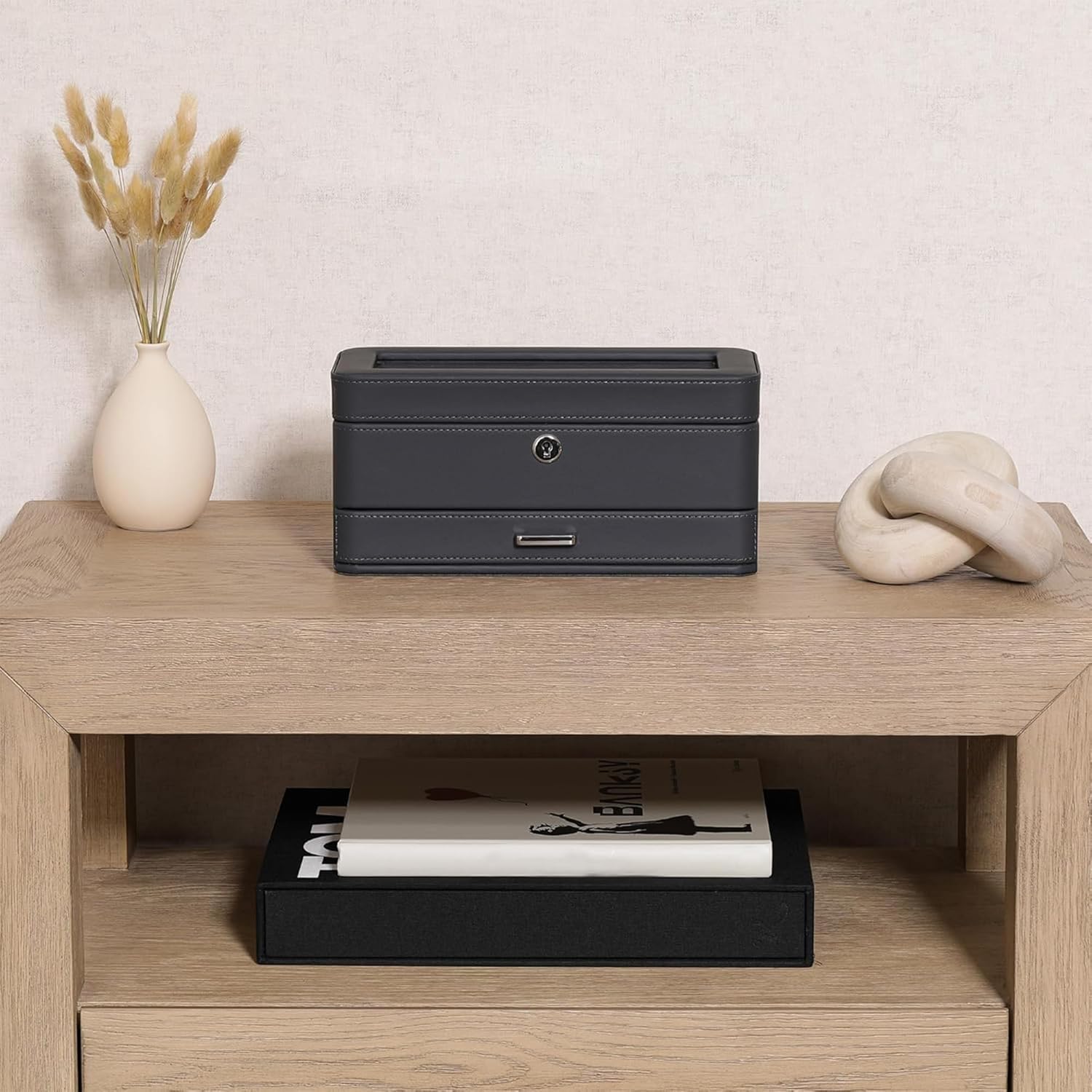 Luxury 4-Slot Watch Box with V - Luxury Bags Women recension och pris
