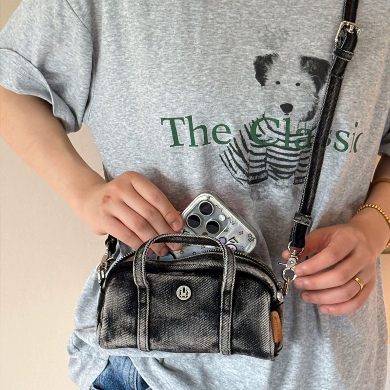 Korean Casual Mini Denim Box B - Luxury Bags Women recension och pris