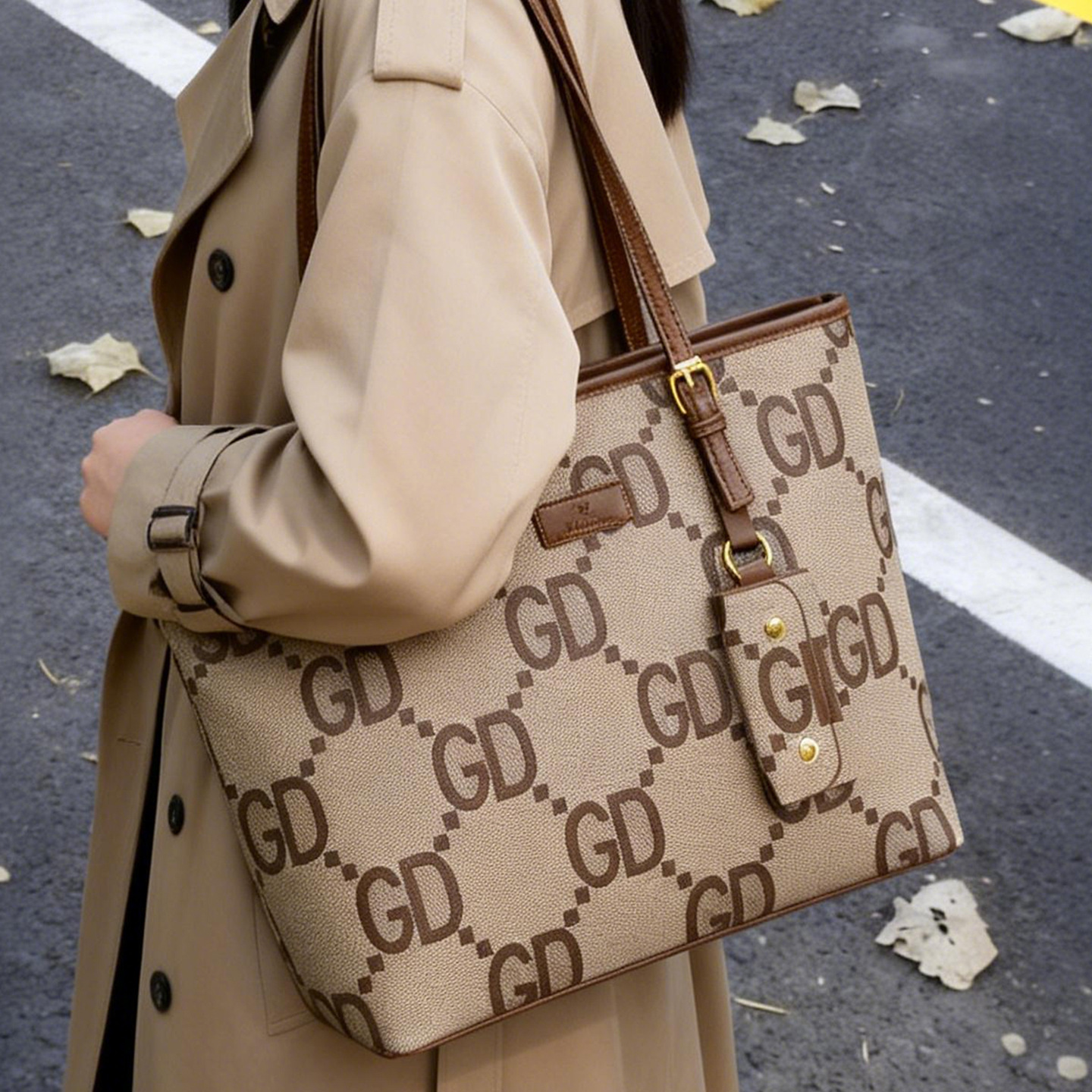 2026 Luxury Monogram Tote Set, - Tote Bag Leather Monogram recension och pris