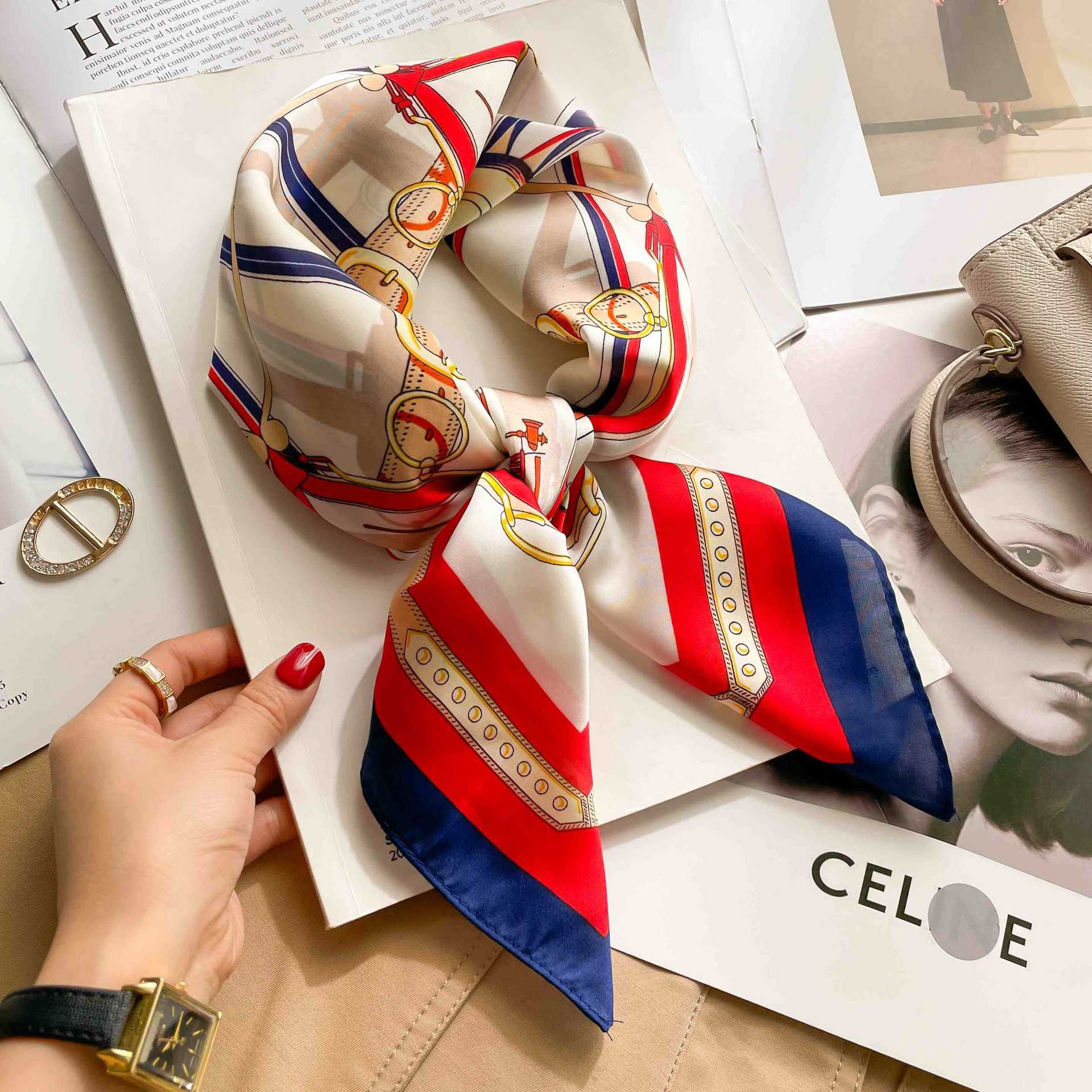 70cm Luxury Belt Print Silk Sq - Luxury Bags Expensive recension och pris