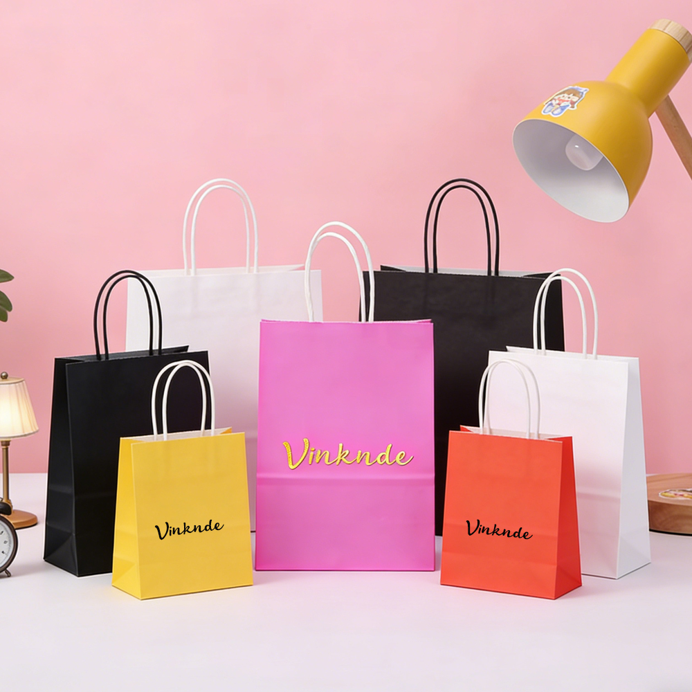 100Pcs Custom Paper Gift Bag w - Luxury Bags In Store recension och pris